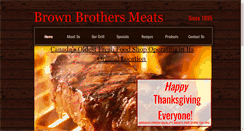 Desktop Screenshot of brownbrothersmeats.com
