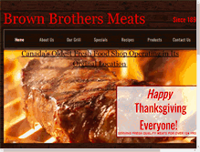 Tablet Screenshot of brownbrothersmeats.com